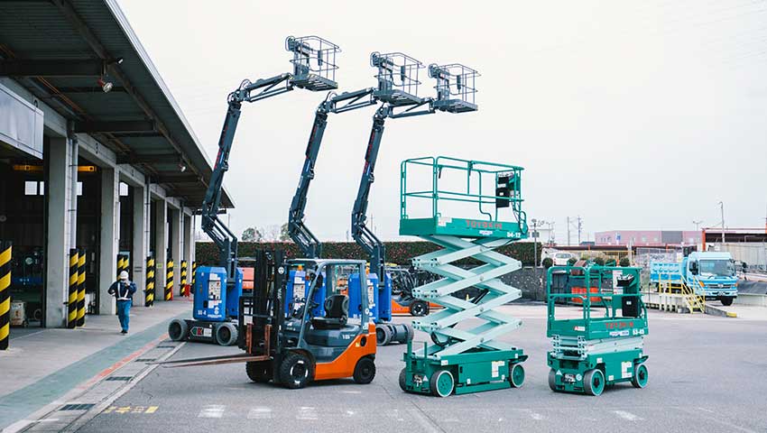 Rental Of Forklifts And Aerial Work Platforms Toyokin Group